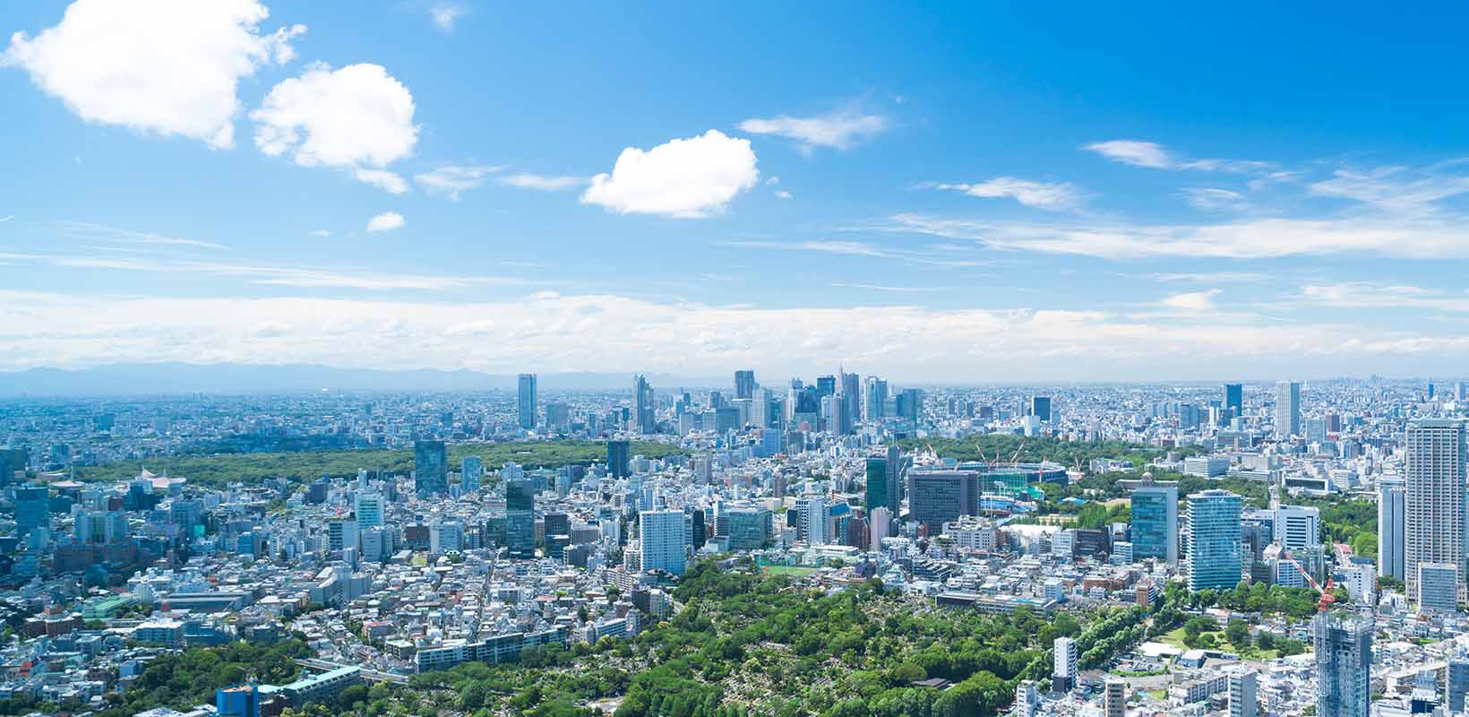 都会の昼間の風景